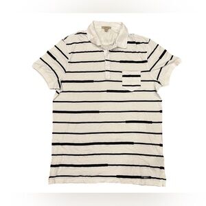 Burberry Brit Shirt Polo Collar Mens XL Striped Short Sleeve Golf